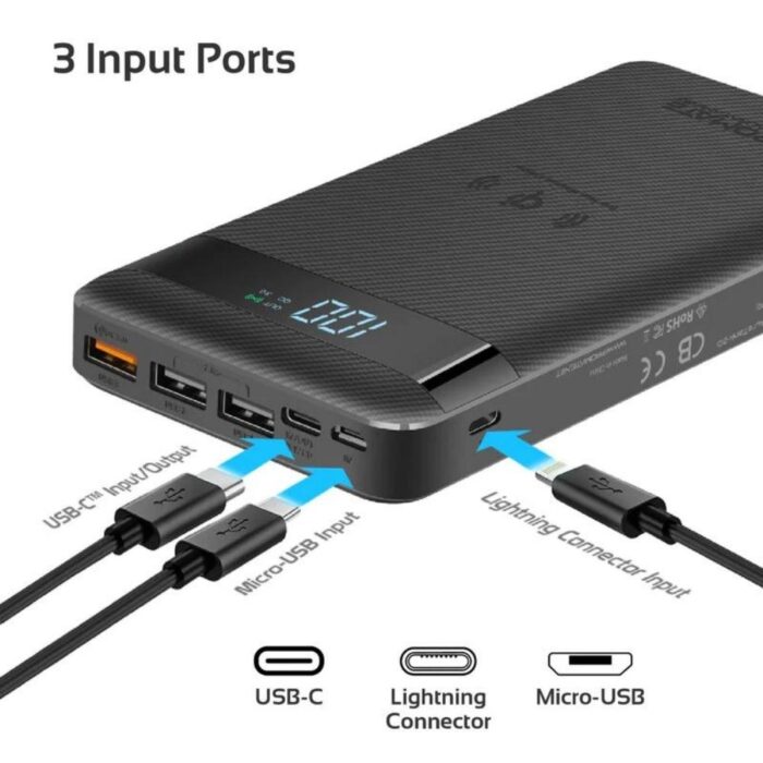 Promate AuraTank 20 Qi Wireless Charging 20W PD - Image 4