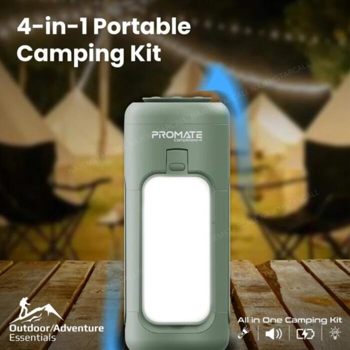 Promate CampMate-4 Multifunctional Camping Kit with LED Light - Image 2
