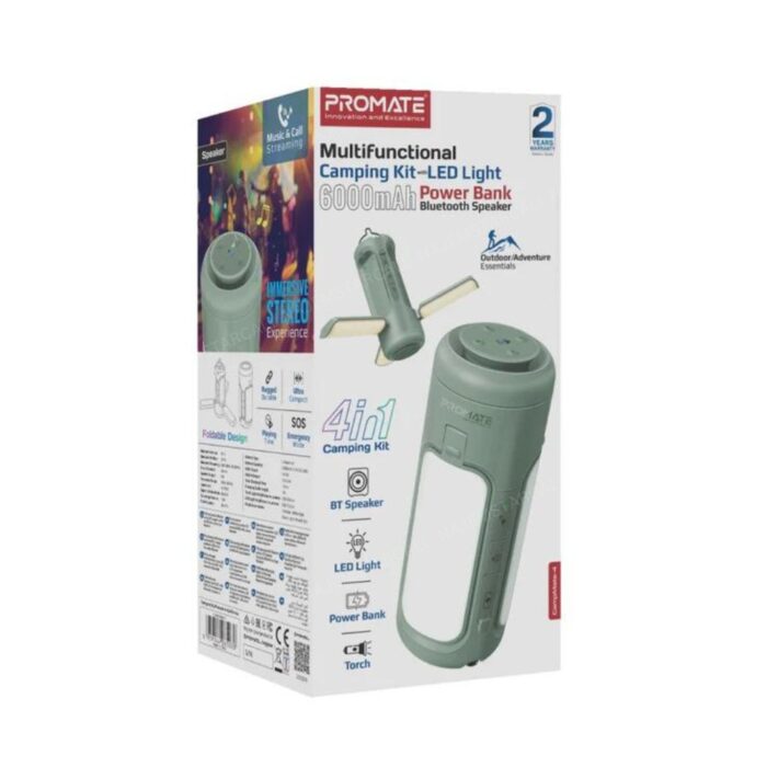 Promate CampMate-4 Multifunctional Camping Kit with LED Light - Image 8