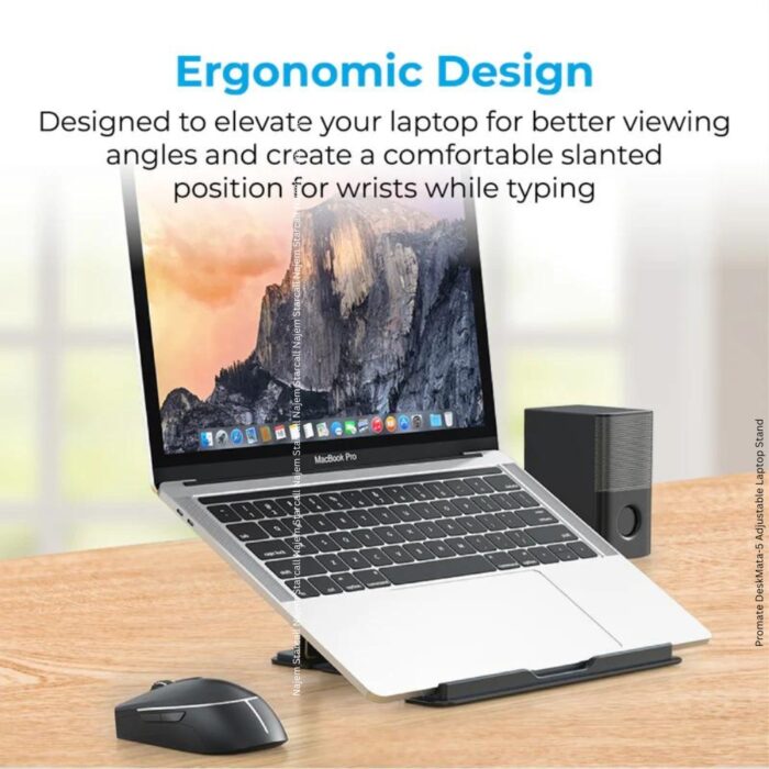 Promate DeskMate-5 Adjustable Laptop Stand - Image 2