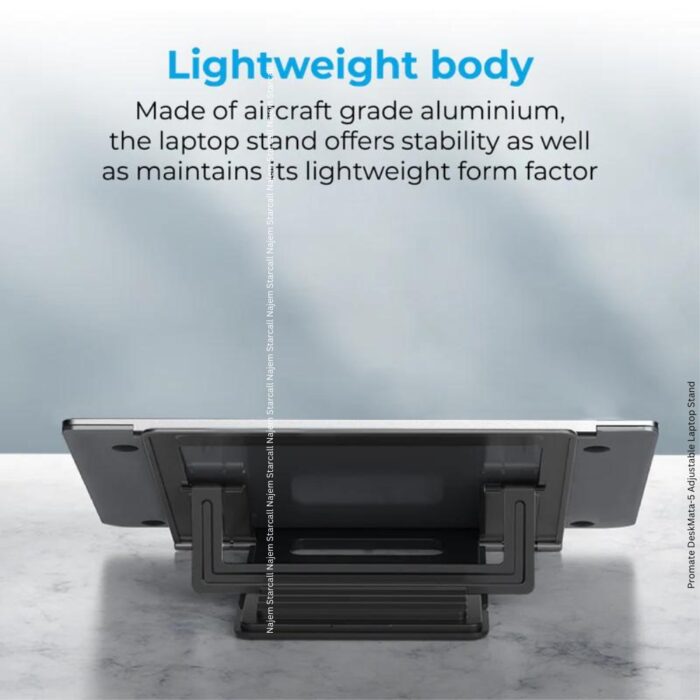 Promate DeskMate-5 Adjustable Laptop Stand - Image 4