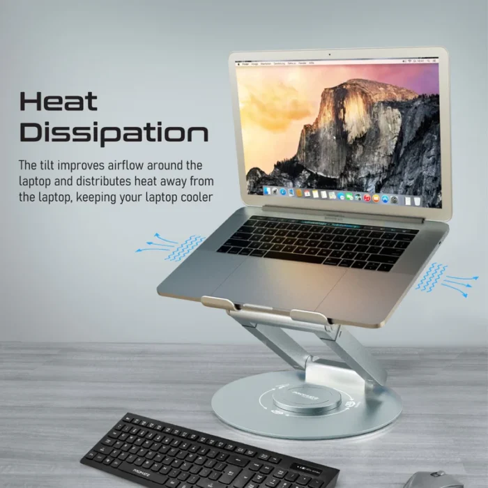 Promate DeskMate-6 Aluminium Laptop Stand - Image 4