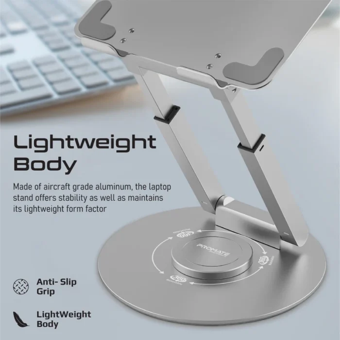 Promate DeskMate-6 Aluminium Laptop Stand - Image 6