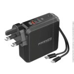 Promate PowerPack-PD20+ 15000mAh Quick Charging Power Bank With AC Charge-in