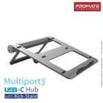 Promate PrimeBase-C 9 in 1 Multiport USB-C Hub with Laptop Stand