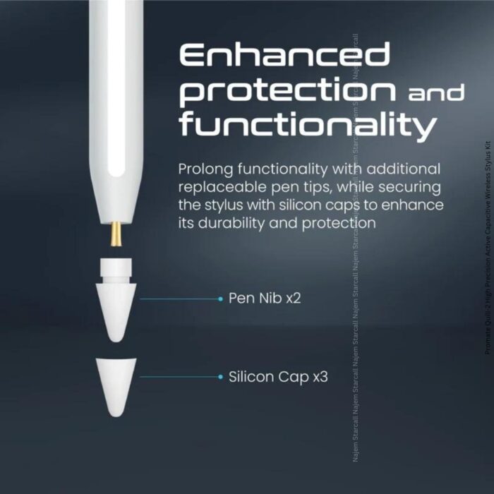 Promate Quill-2 High Precision Active Capacitive Wireless Stylus Kit - Image 9