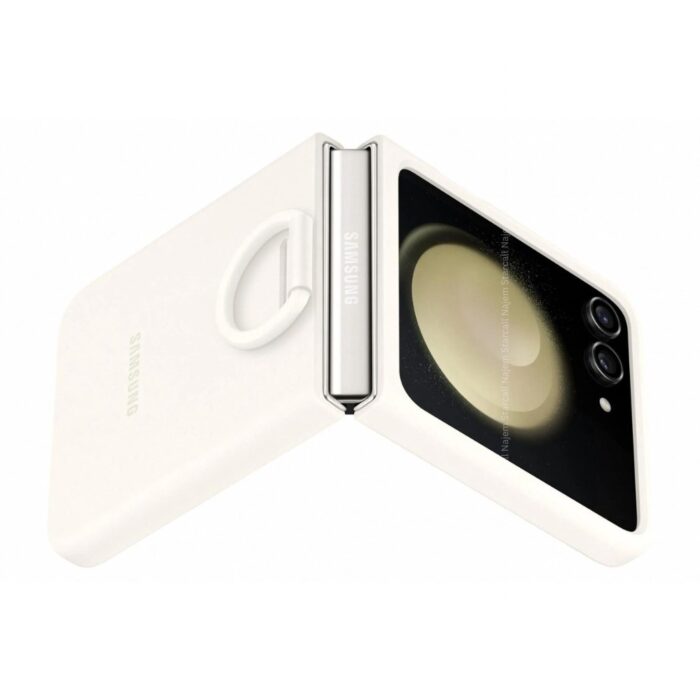 Samsung Galaxy Z Flip 5 Silicone Case with Ring - Image 6