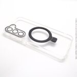 Samsung S23 Plus Mike Magnetic Stand Transparent Cover with Camera Protection