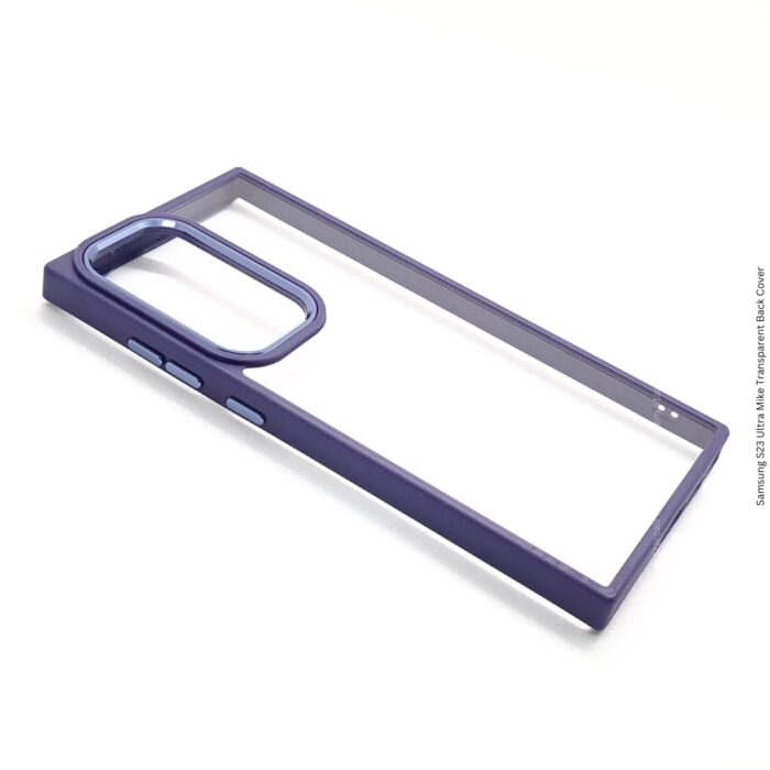 Samsung S23 Ultra Mike Transparent Back Cover with Colored Frame - Image 5