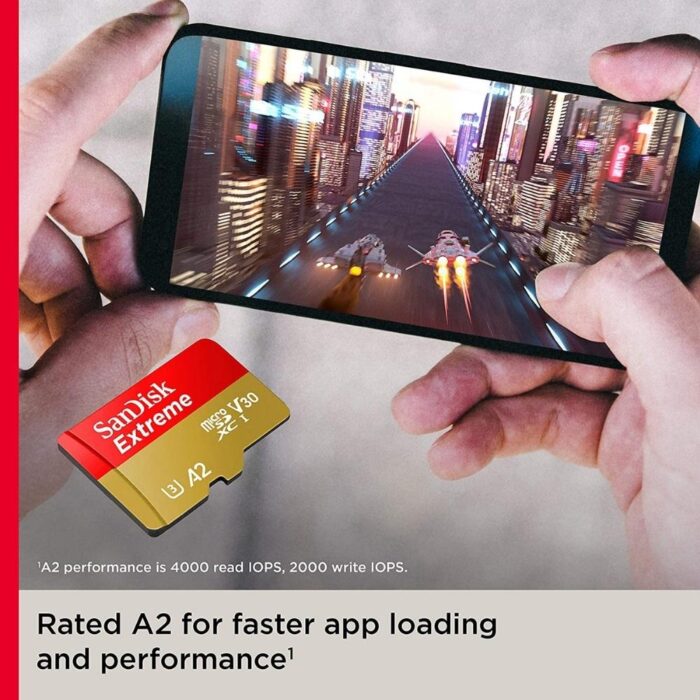 SanDisk 64GB 170MBs Extreme MicroSDXC Memory Card - Image 2