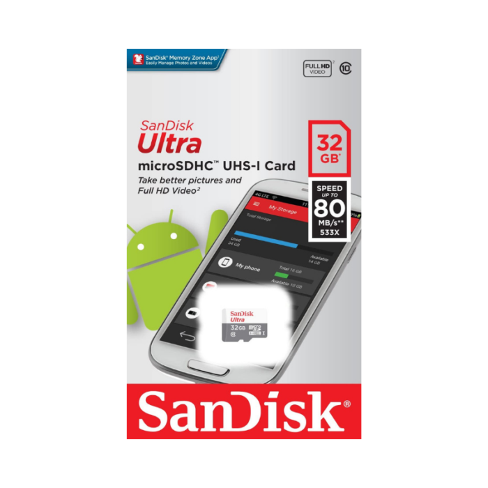 SanDisk Ultra MicroSD 32GB 80MB/s - Image 3
