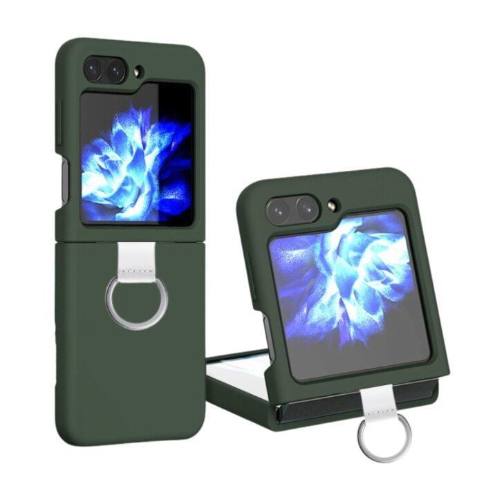 Silicone Cover With Ring for Samsung Z Flip 5 - Image 4