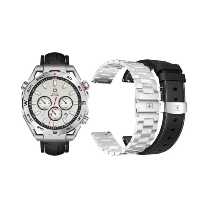 Swiss Military Smartwatch DOM 3 With 2 Premium Straps - Image 5