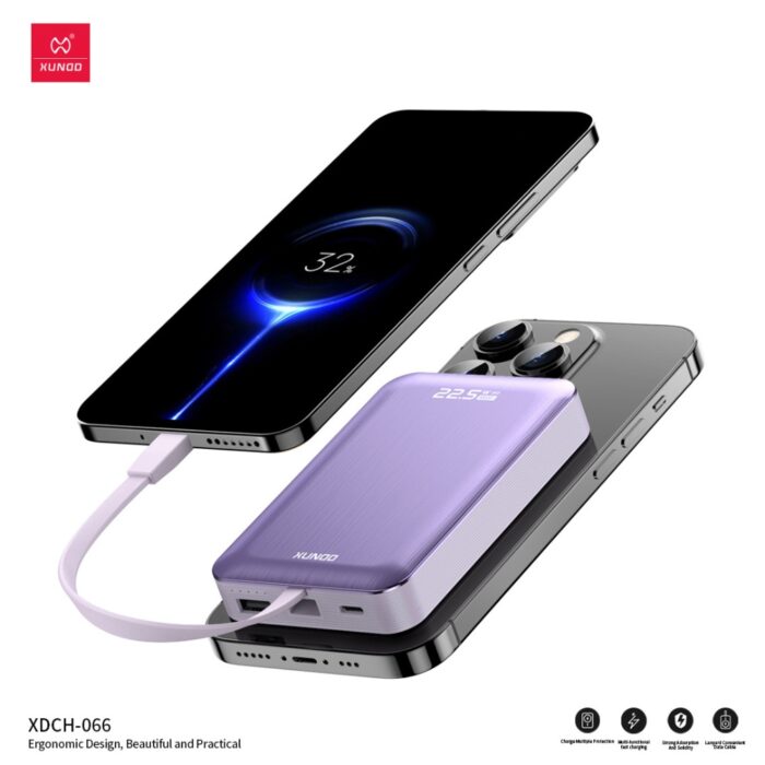 Xundd 22.5W Magnetic Power Bank With Cable 10000mAh XDCH-066 - Image 4