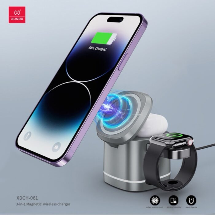 Xundd 3 in 1 Magnetic Wireless Charger XDCH-061 - Image 2