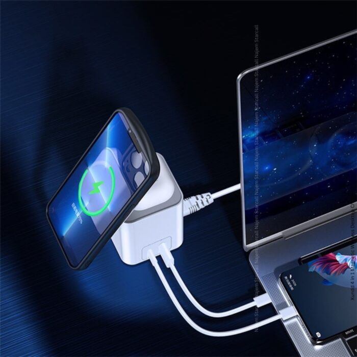 Xundd 4 in 1 XDCH-041 Magnetic Wireless Desktop Charger - Image 3