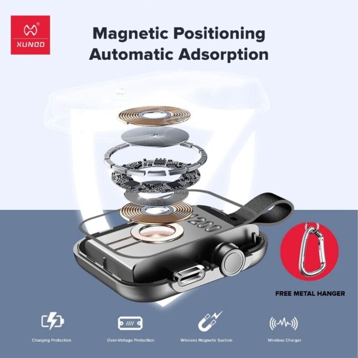 Xundd Magnetic Wireless Power bank for Apple Watch - Image 3