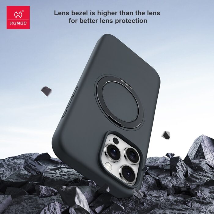 Xundd Reno Rotating Magnetic Holder Case for iPhone 16 Pro Max - Image 6