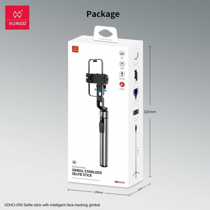 Xundd XDHO-059 Gimbal Stabilizar Selfie Stick - Image 11