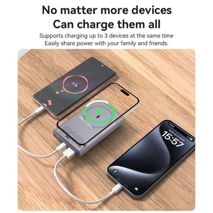 Yesido 10000mAh PD20W Magnetic Wireless Power Bank YP61 - Image 8