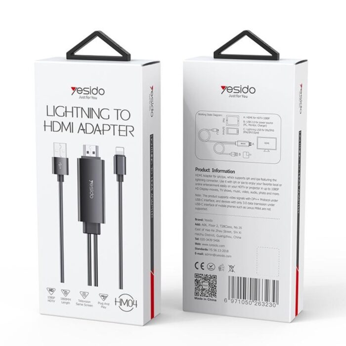 Yesido HM04 Lightning to HDMI Adapter - Image 3