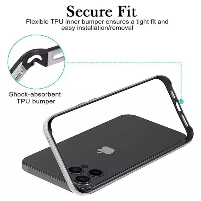 iPhone 12 mini Coteetci Aluminum Bumper Case - Image 5