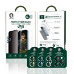 iPhone 13 Green Lion 4 in 1 360° Privacy Protection Pack