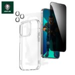 iPhone 13 Pro Max Green Lion 4 in 1 360° Privacy Protection Pack