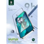 iPhone 14 Pro Green Lion 3D Curved Pro 9H Tempered Glass - Image 3