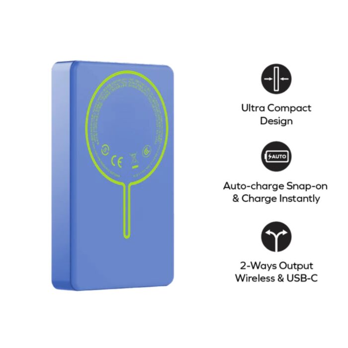 momax 1-Power Pass Magnetic Wireless Power Bank 10000mAh - Image 2