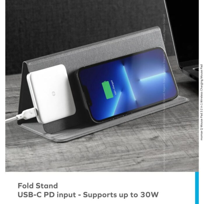 momax Q Mouse Pad 3 2 in 1 Wireless Charging Mouse Pad - Image 5