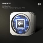 momax Q2.Mag Go 25W Qi2 3-in-1 Magnetic Wireless Charging Stand - Image 8