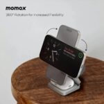 momax Q2.Mag Go 25W Qi2 3-in-1 Magnetic Wireless Charging Stand - Image 7