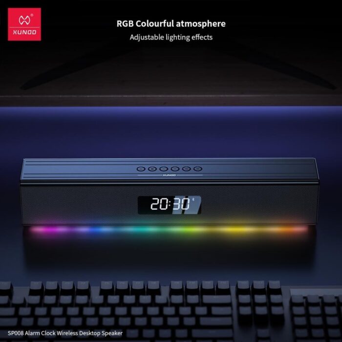 XUNDD SP008 Wireless Desktop Speaker With Clock - Image 7