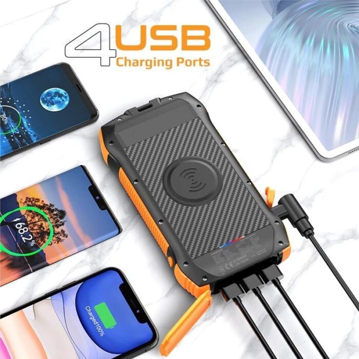 Promate Rugged EcoLight Solar Power Bank 20000mAh - Image 3