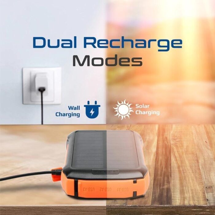 Promate Rugged EcoLight Solar Power Bank 20000mAh - Image 7