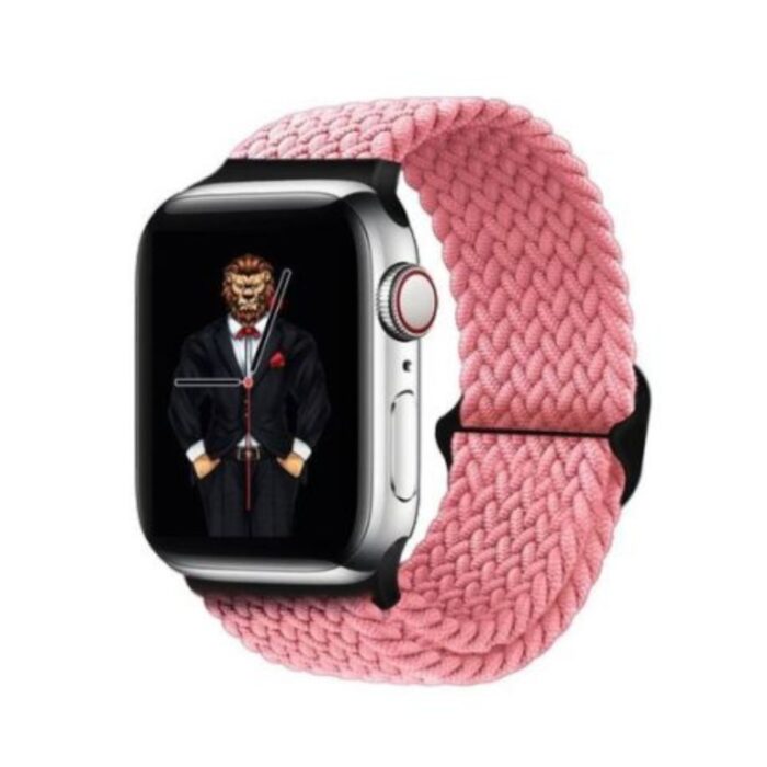 Green Lion Braided Solo Loop Watch Strap - Image 3