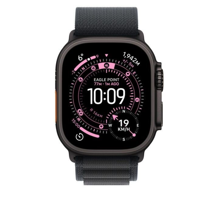 Apple watch Band 49mm Black Alpine Loop - Small - Black Titanium Finish - Image 2