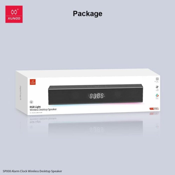 XUNDD SP008 Wireless Desktop Speaker With Clock - Image 8