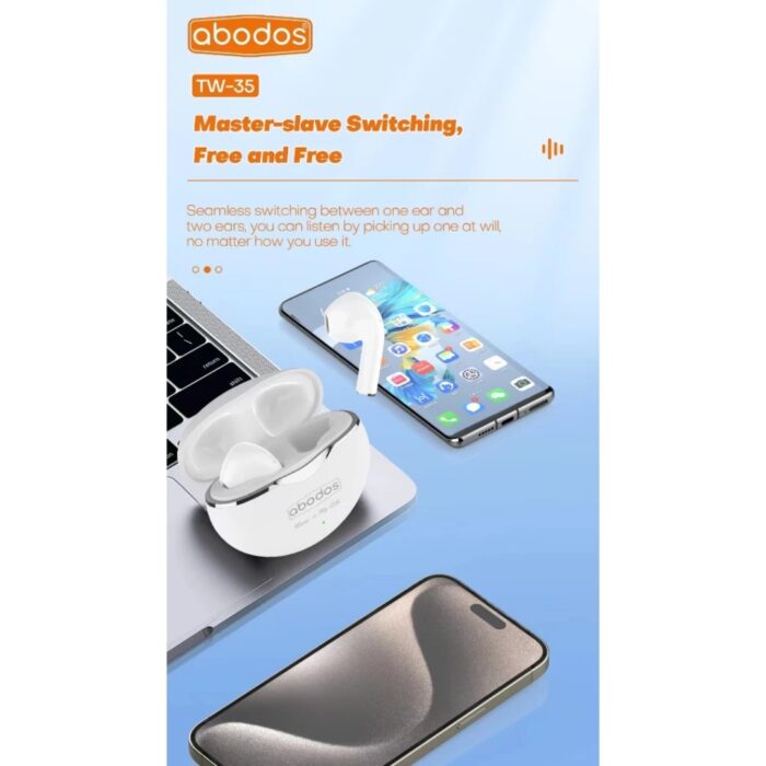 ABODOS TW-35 TWS Wireless Earbuds Stereo - Image 3