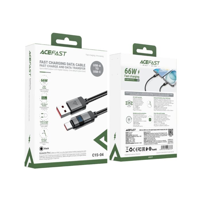 ACEFAST Charging Data Cable C15-04 USB-A to USB-C 66W - Image 5