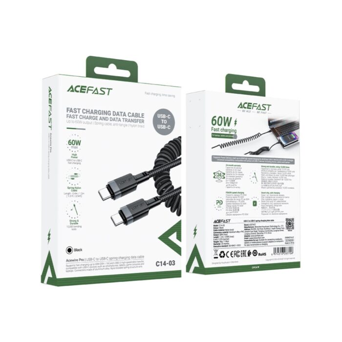 ACEFAST Charging Data Cable C14-03 USB-C to USB-C 60W - Image 7