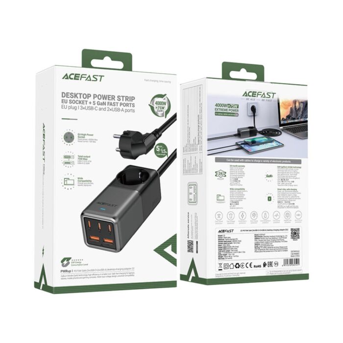 Acefast PD 75W GaN Desktop Power Strip Z2 - Image 7
