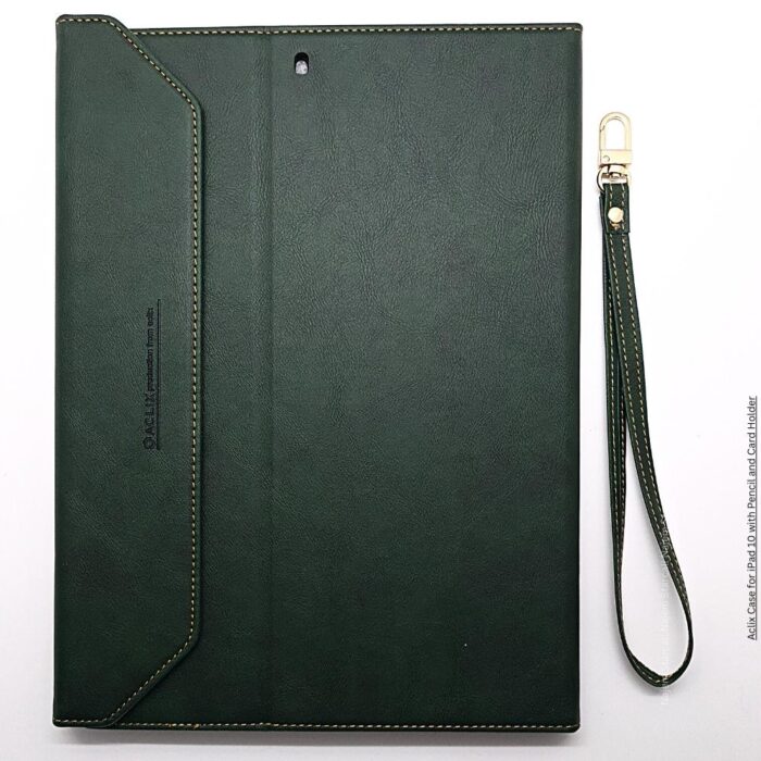 Aclix Leather Case for iPad 10 with Pencil and Card Holder - Image 4