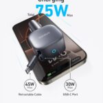 Anker Nano Car Charger 75W 2 in 1 Clutter Free Car Charger - Image 6