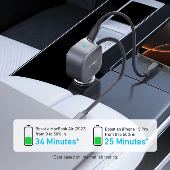 Anker Nano Car Charger 75W 2 in 1 Clutter Free Car Charger - Image 5