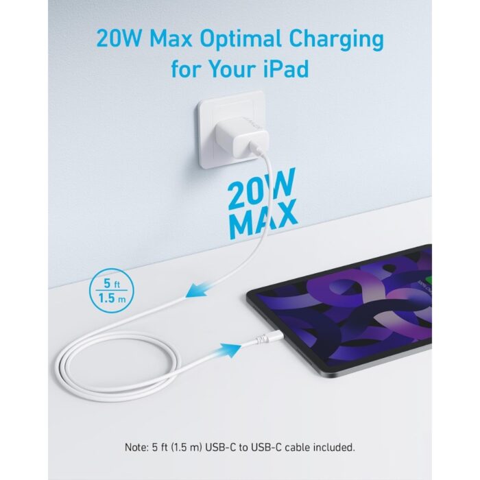Anker 20W USB-C Fast Wall Charger - Image 2
