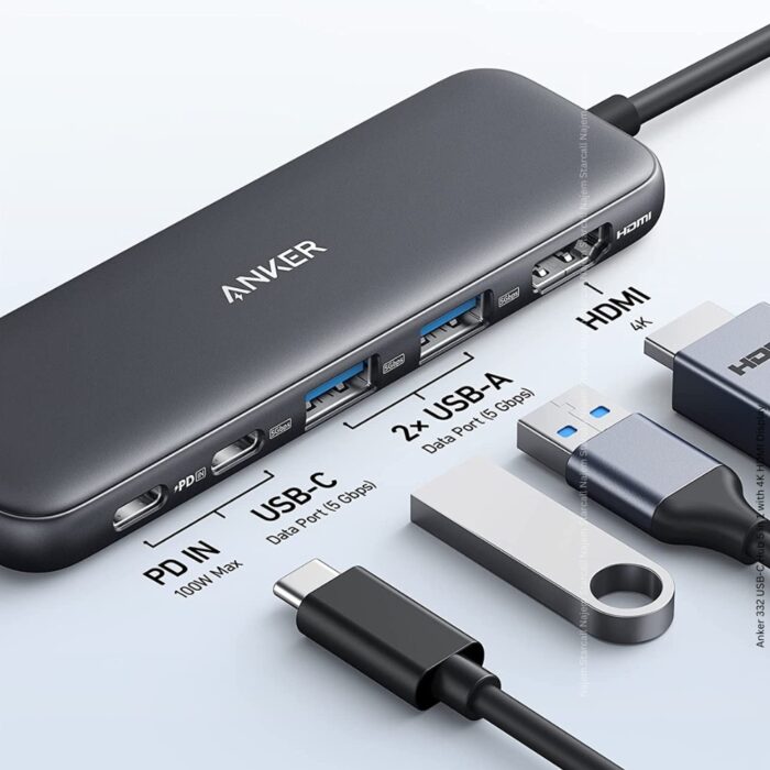 Anker 332 USB-C Hub 5 in 1 with 4K HDMI Display - Image 2