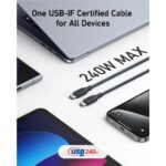 Anker 544 USB-C to USB-C Cable 240W (3ft) - Image 3