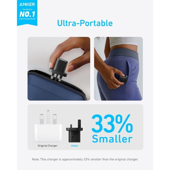 Anker Charger 25W with USB-C Cable UK - Image 3